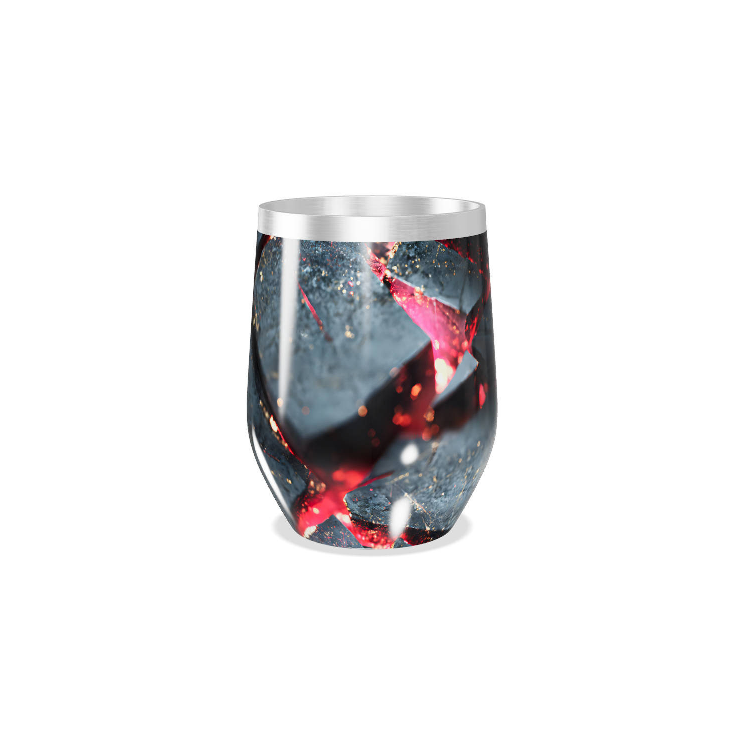 Copo Térmico Slim - Preto Mármore Inox