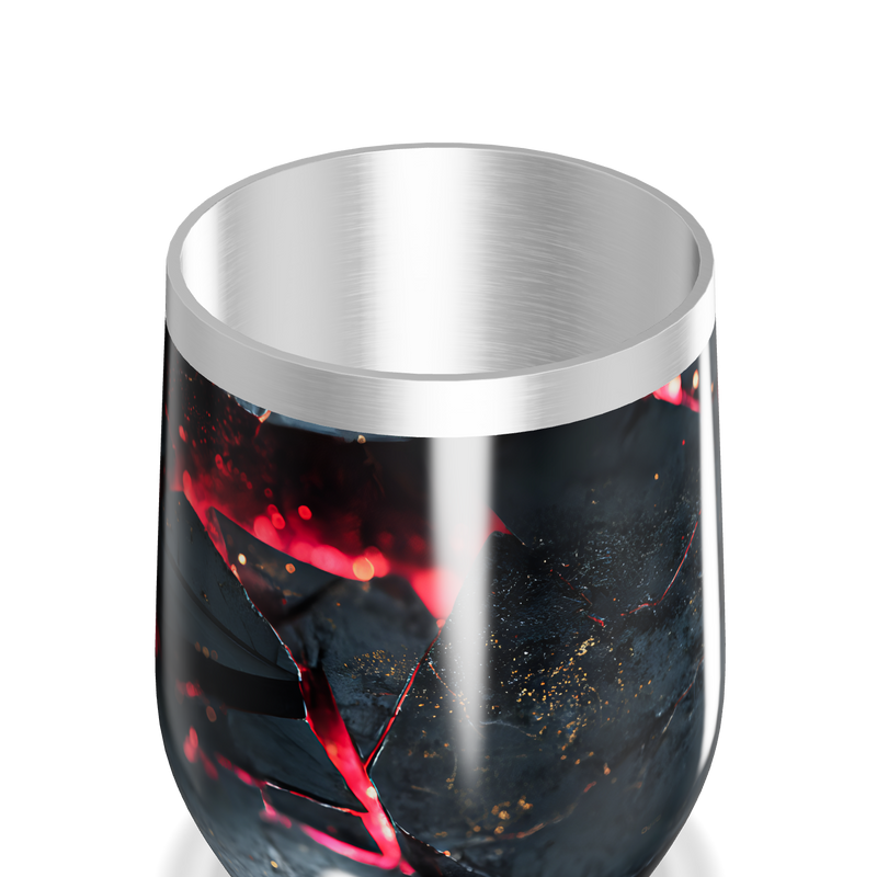 Copo Térmico Slim - Preto Mármore Inox