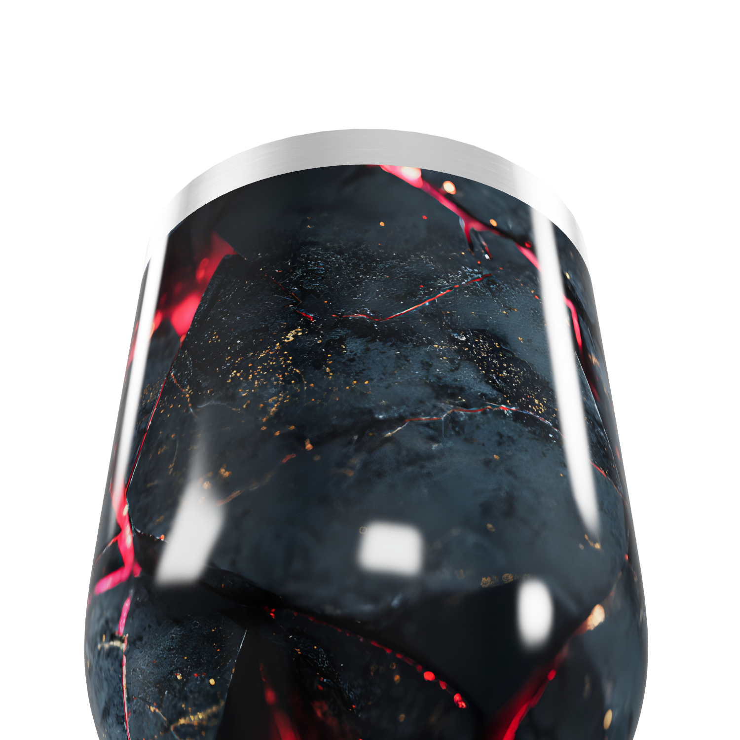 Copo Térmico Slim - Preto Mármore Inox