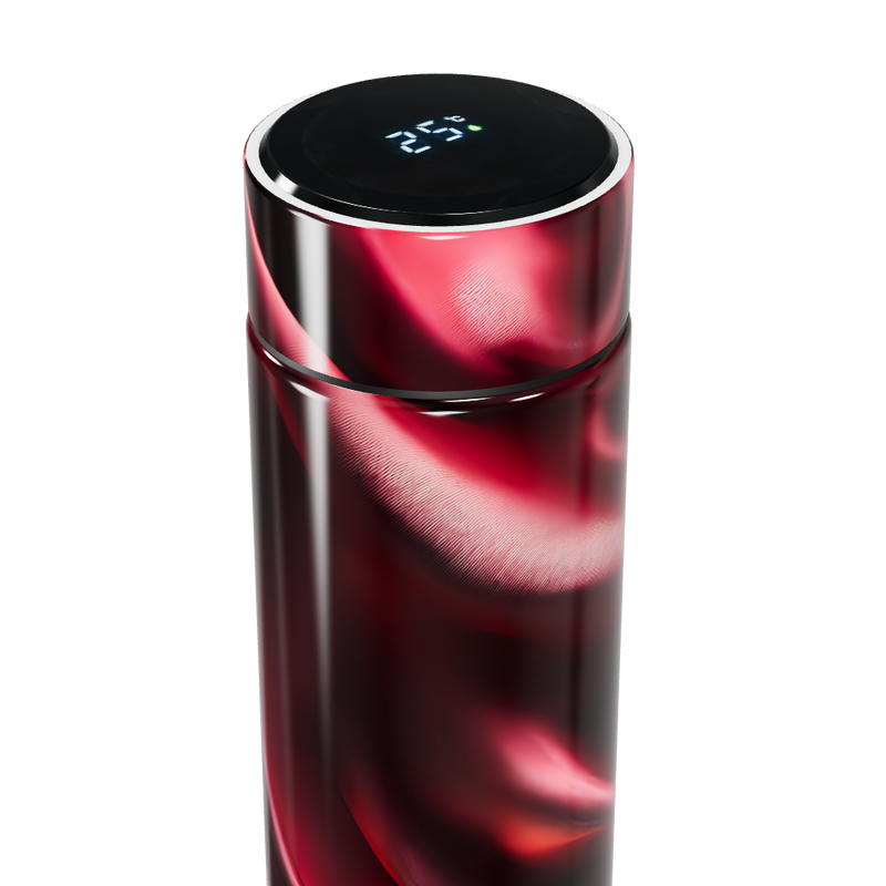 Garrafa Térmica Touch - Vermelha com Display Digital