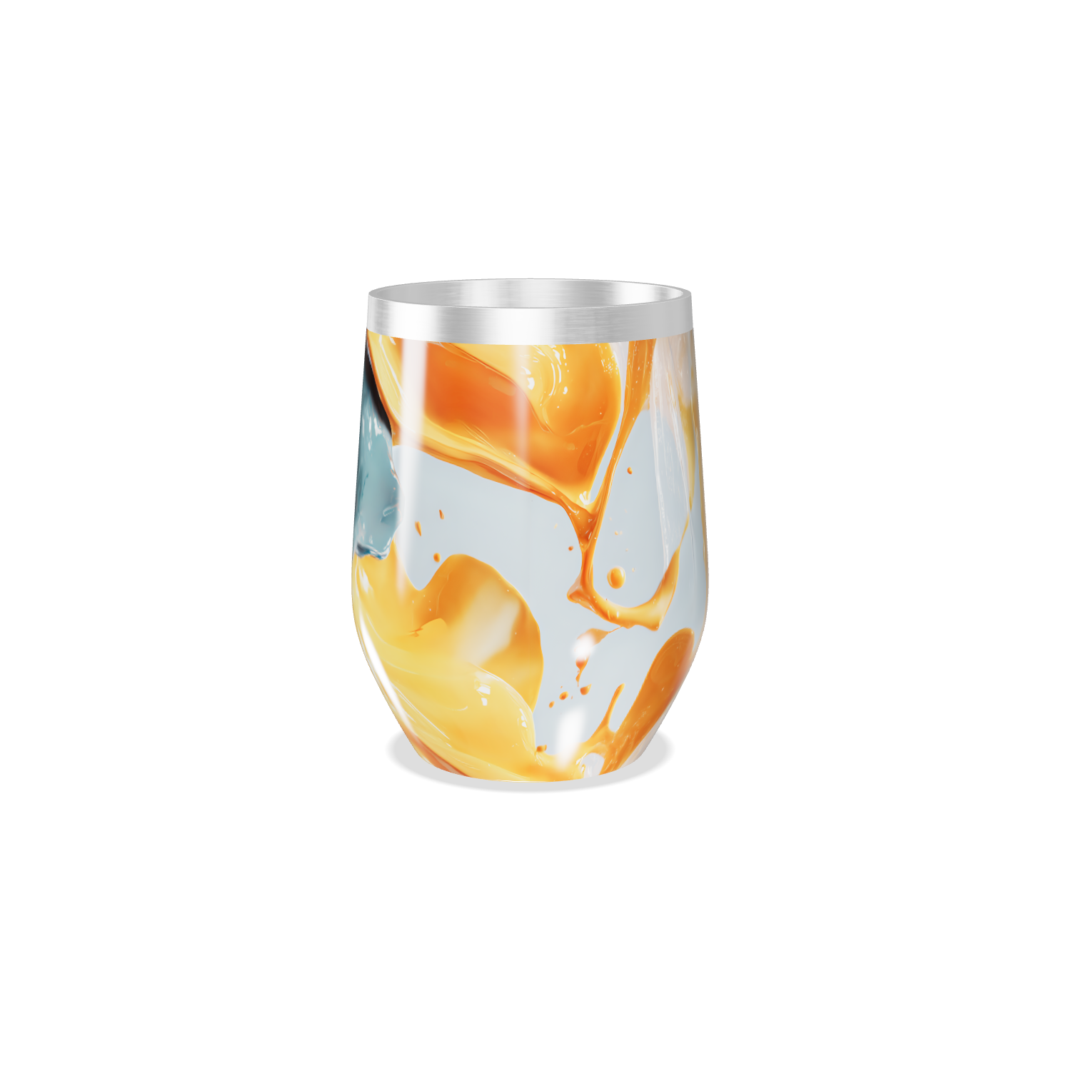 Copo Térmico Slim - Abstrato Colorido Aço Inox