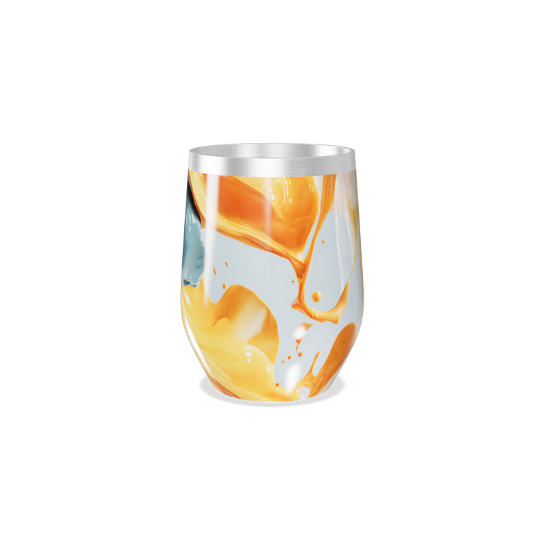 Copo Térmico Slim - Abstrato Colorido Aço Inox