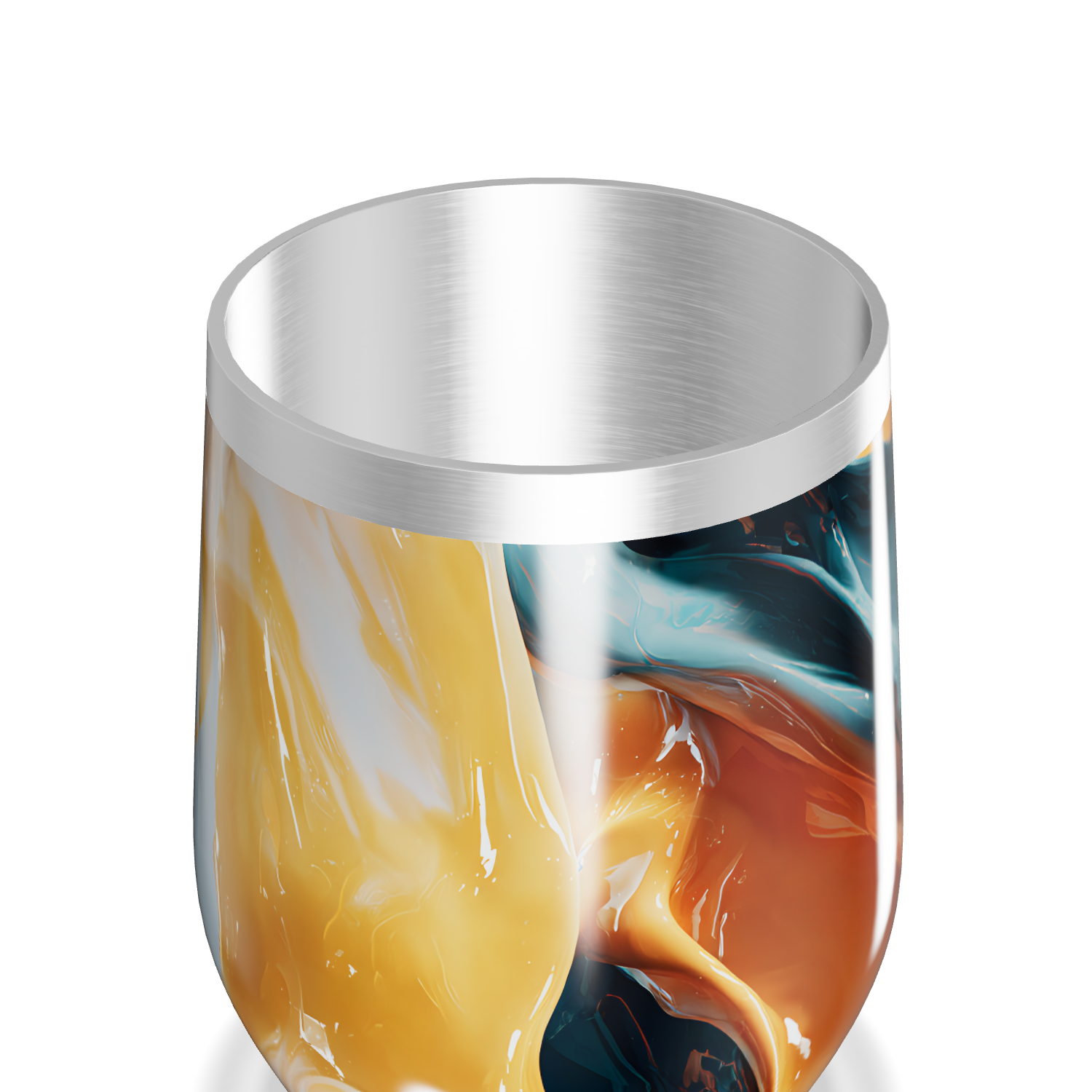 Copo Térmico Slim - Abstrato Colorido Aço Inox