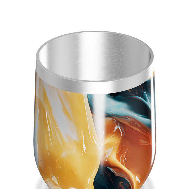 Copo Térmico Slim - Abstrato Colorido Aço Inox