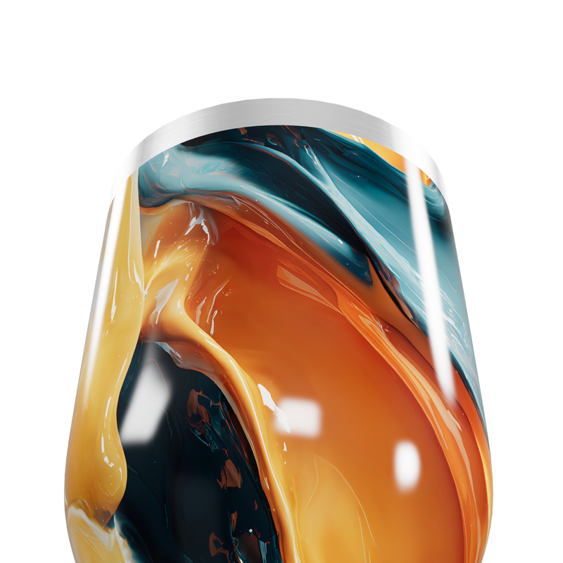 Copo Térmico Slim - Abstrato Colorido Aço Inox