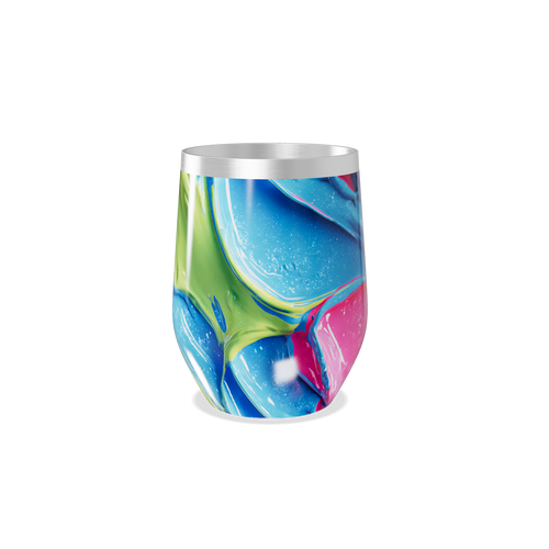 Copo Térmico Slim - Abstrato Multicolorido Inox
