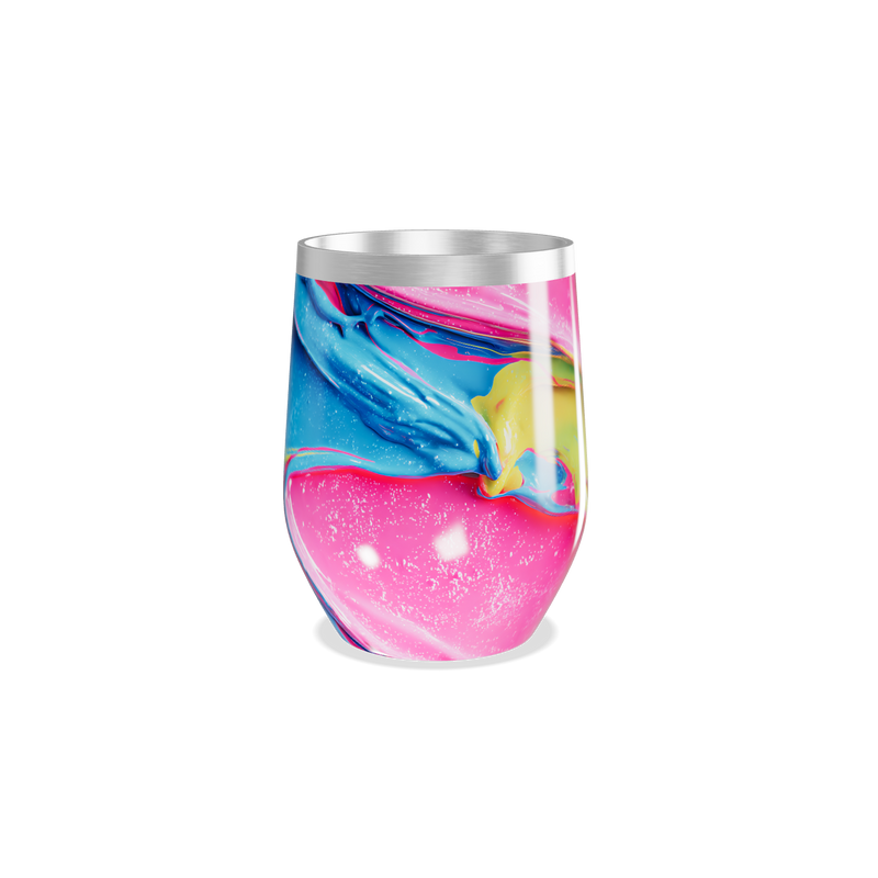 Copo Térmico Slim - Abstrato Multicolorido Inox