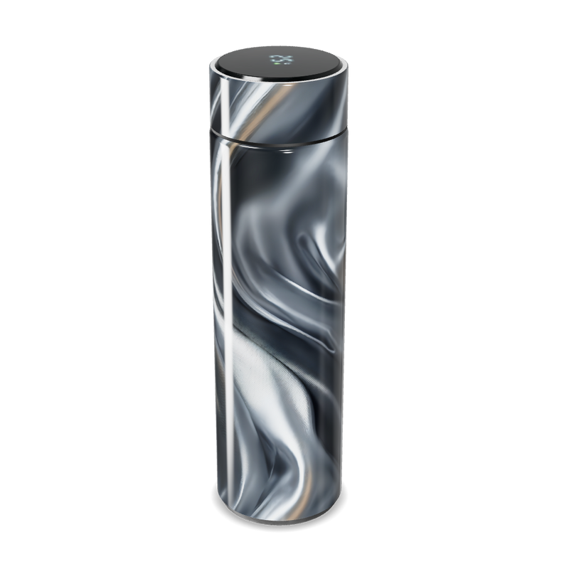 Garrafa Térmica Touch Preto e Prata com Display