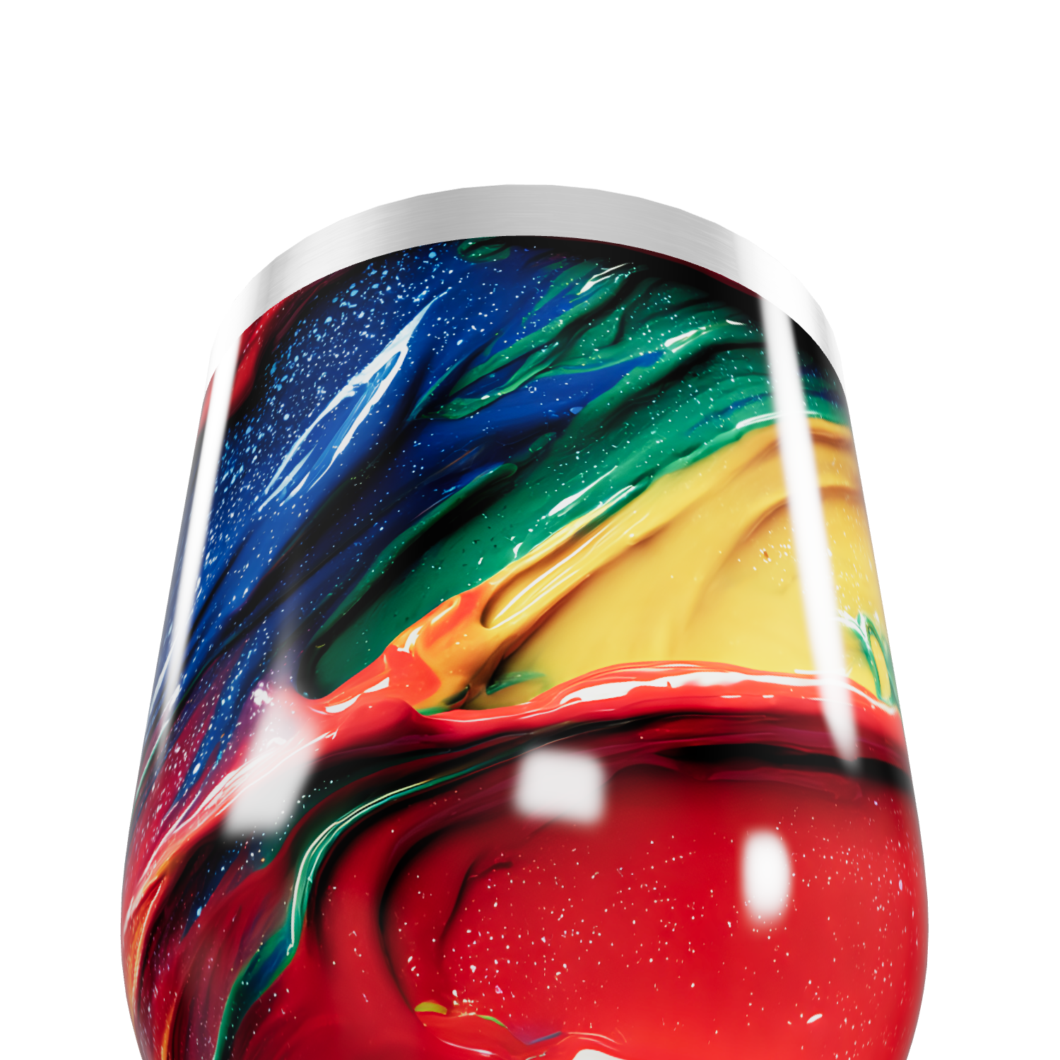 Copo Térmico Slim - Multicolorido Inox