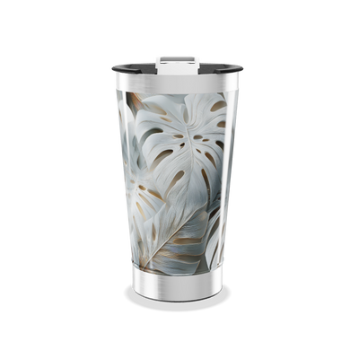 Copo Térmico - Folhagem Tropical Aço Inox