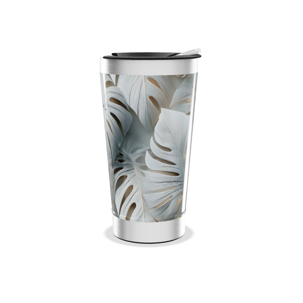 Copo Térmico - Folhagem Tropical Aço Inox