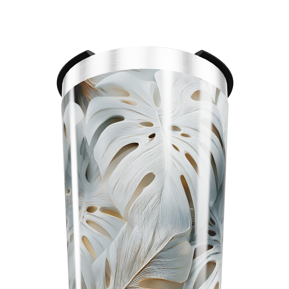 Copo Térmico - Folhagem Tropical Aço Inox