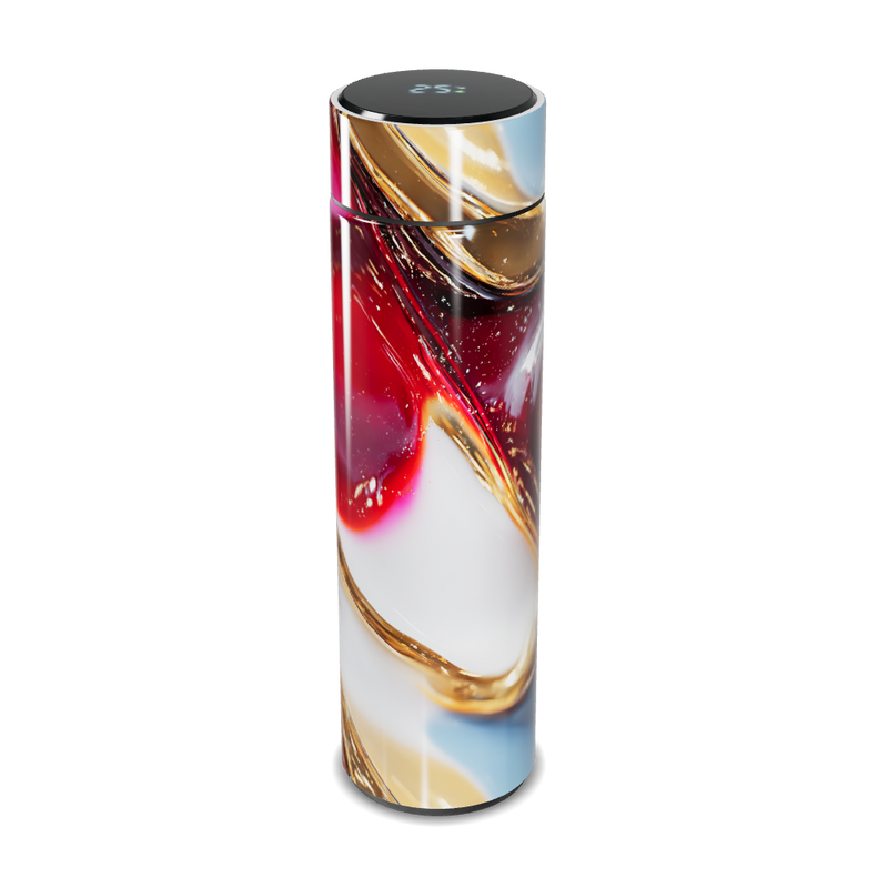 Garrafa Térmica Touch - Estampa Abstrata Colorida