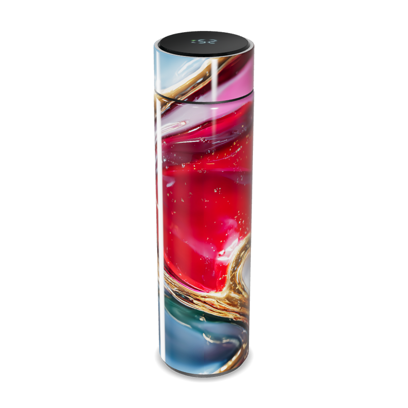 Garrafa Térmica Touch - Estampa Abstrata Colorida