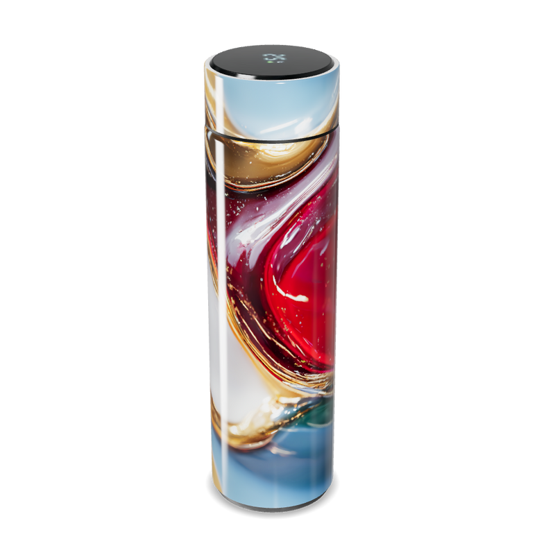 Garrafa Térmica Touch - Estampa Abstrata Colorida