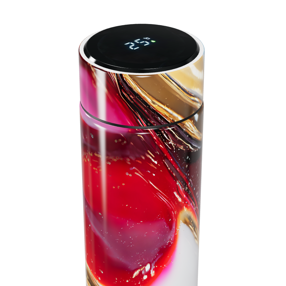 Garrafa Térmica Touch - Estampa Abstrata Colorida