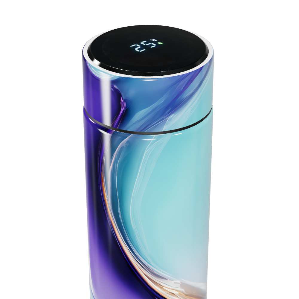 Garrafa Térmica Touch - Design Azul e Roxo