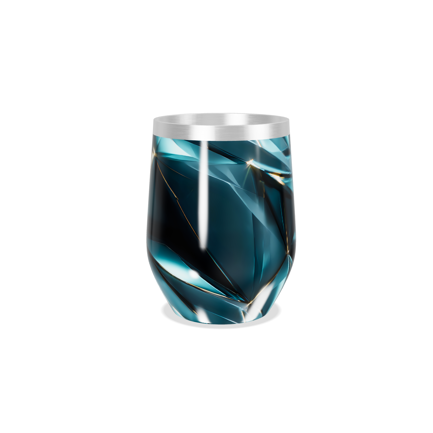 Copo Térmico Slim - Azul Vidro Geométrico