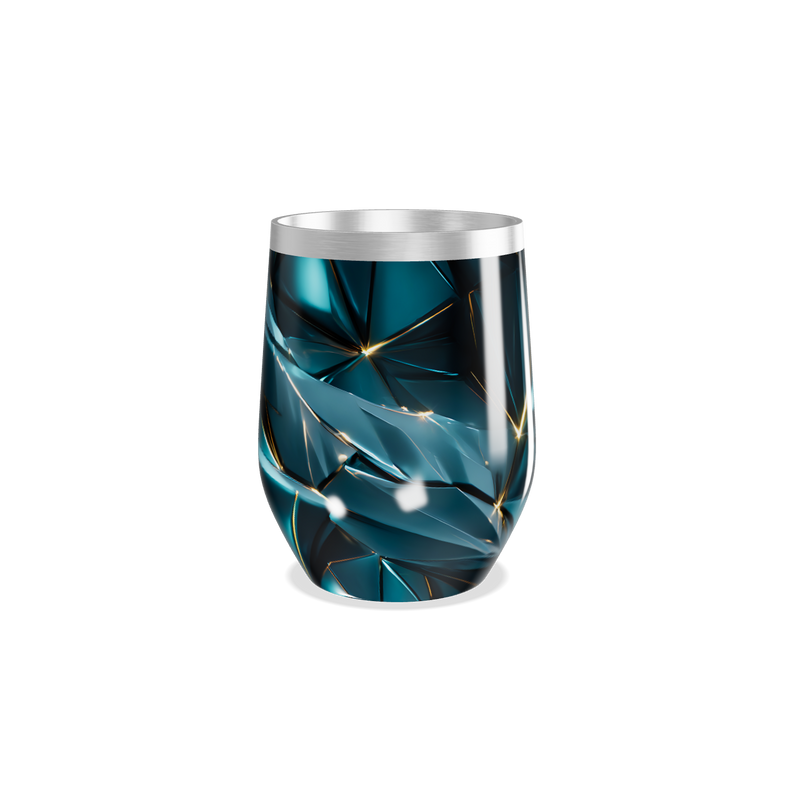 Copo Térmico Slim - Azul Vidro Geométrico