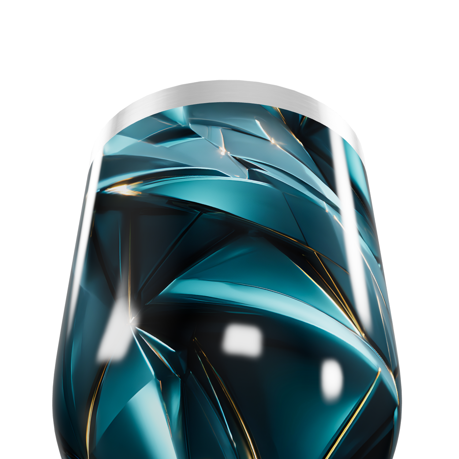 Copo Térmico Slim - Azul Vidro Geométrico