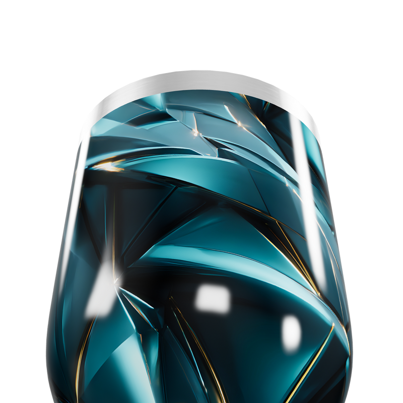 Copo Térmico Slim - Azul Vidro Geométrico