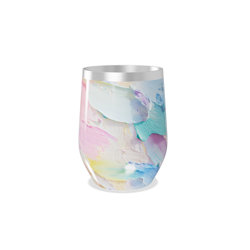 Copo Térmico Slim - Estampa Abstrata Pastel