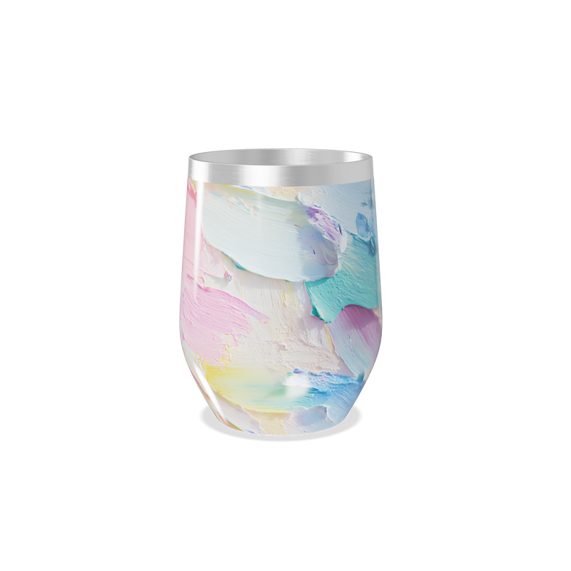 Copo Térmico Slim - Estampa Abstrata Pastel