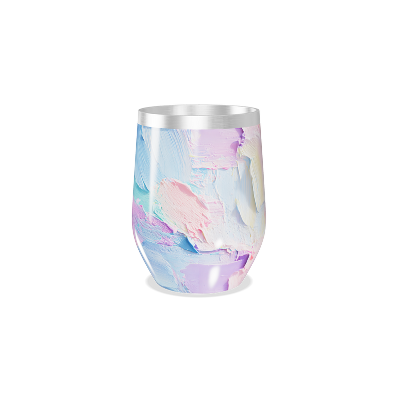 Copo Térmico Slim - Estampa Abstrata Pastel
