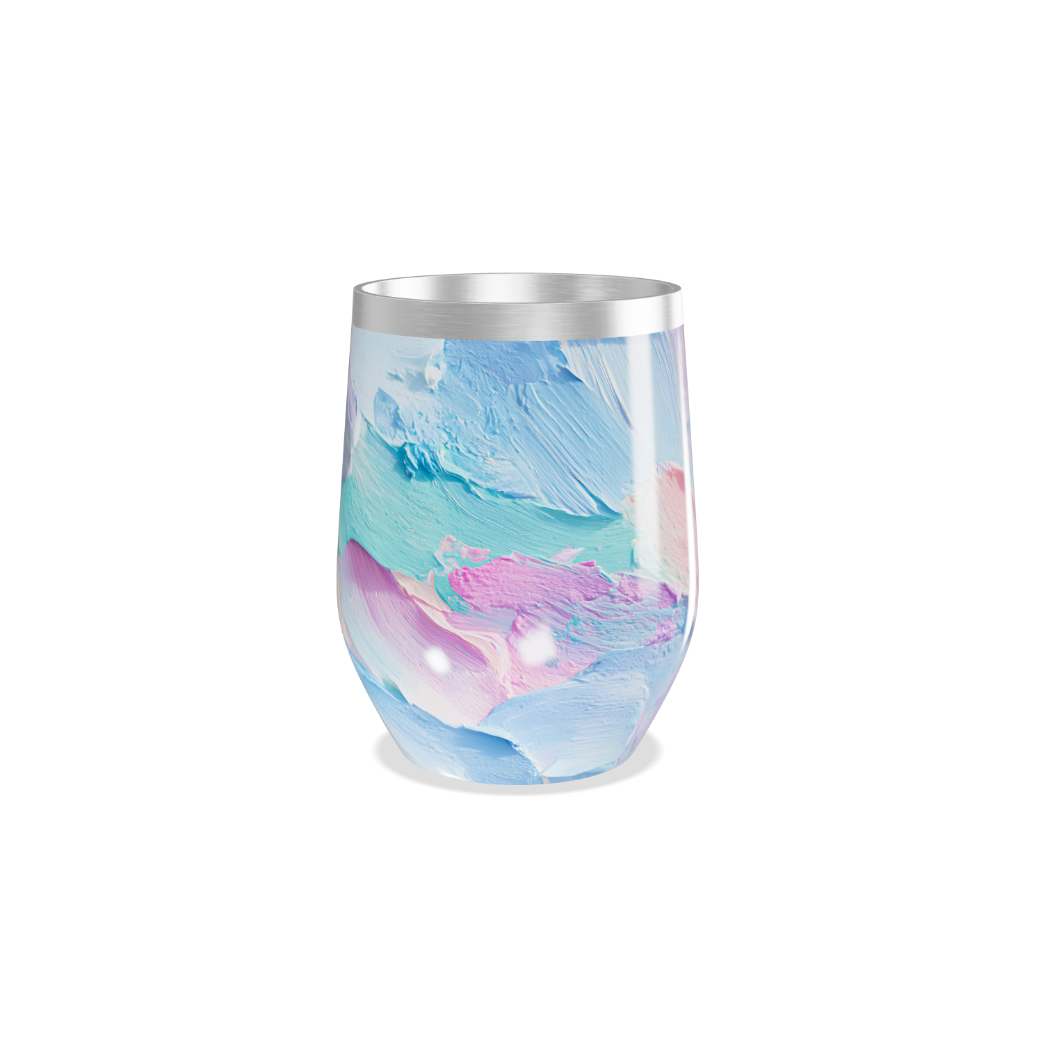 Copo Térmico Slim - Estampa Abstrata Pastel