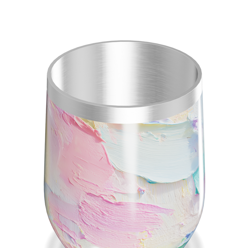Copo Térmico Slim - Estampa Abstrata Pastel