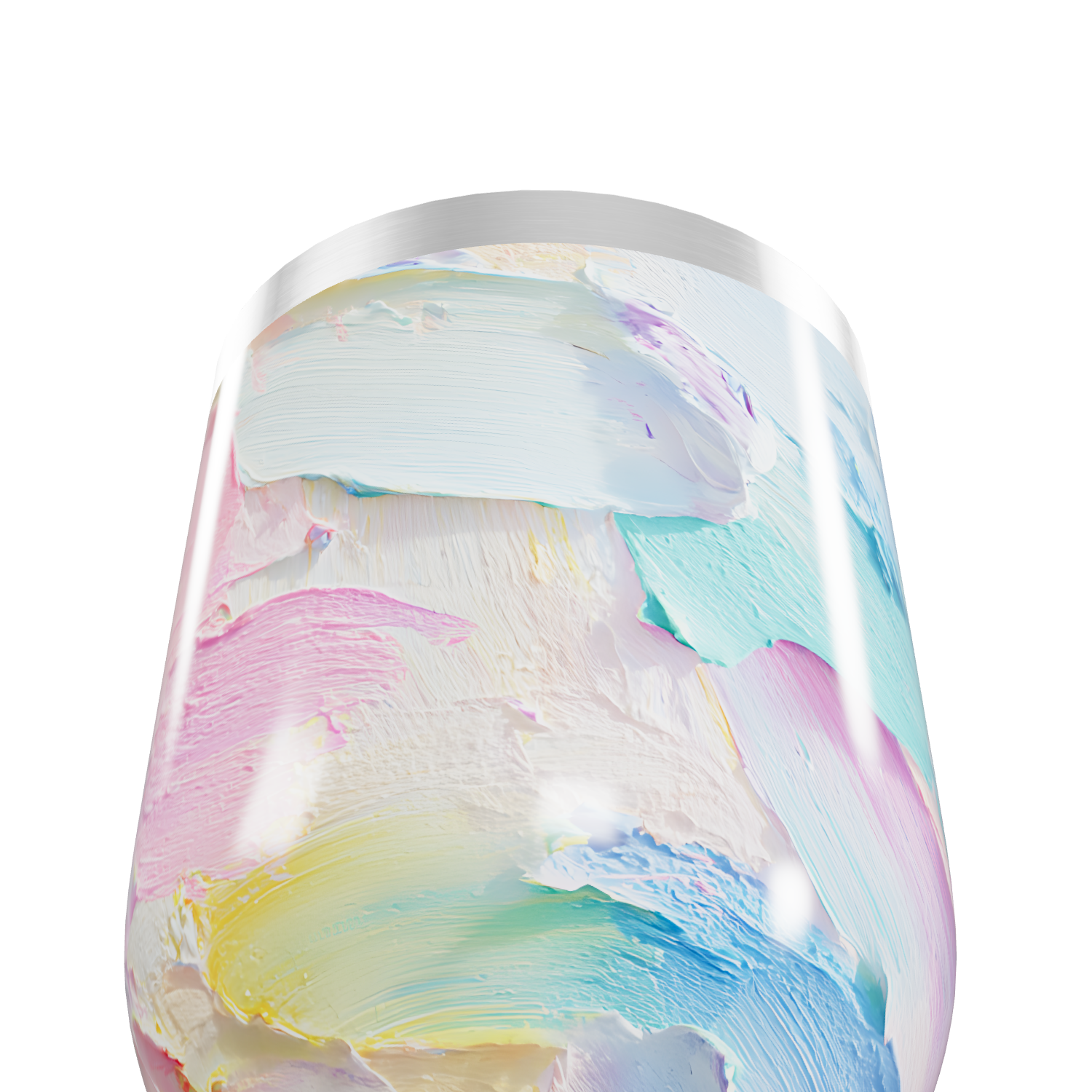 Copo Térmico Slim - Estampa Abstrata Pastel