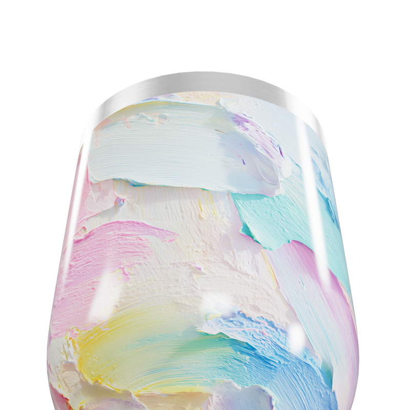 Copo Térmico Slim - Estampa Abstrata Pastel