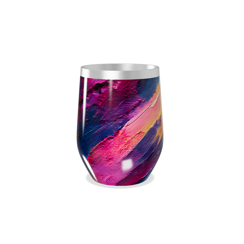 Copo Térmico Slim - Estampa Abstrata Colorida