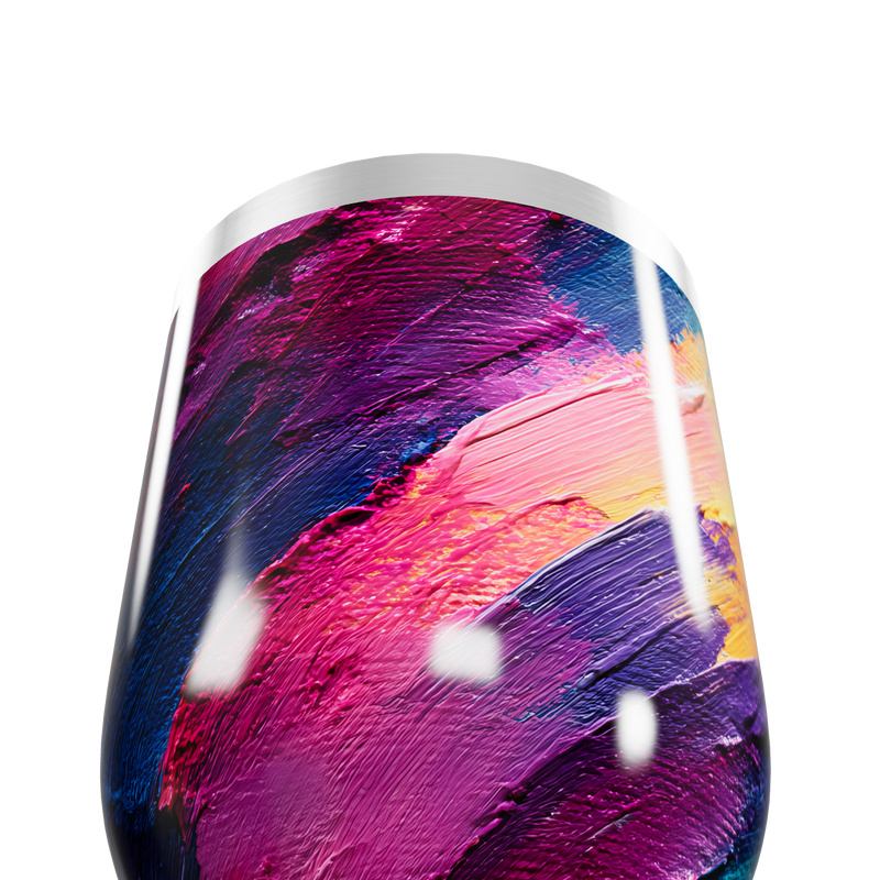 Copo Térmico Slim - Estampa Abstrata Colorida