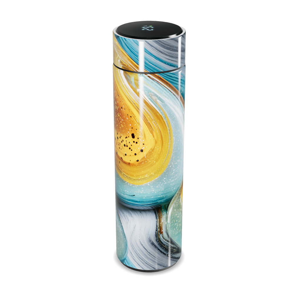 Garrafa Térmica Touch - Estampa Abstrata Colorida