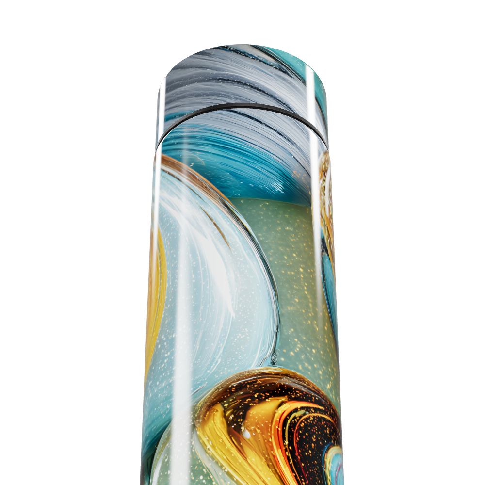 Garrafa Térmica Touch - Estampa Abstrata Colorida