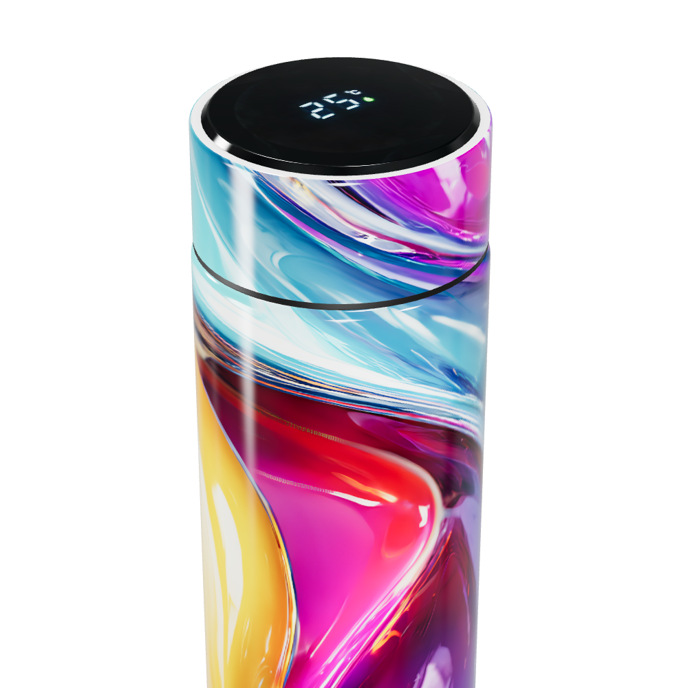 Garrafa Térmica Touch - Colorida com Display Digital