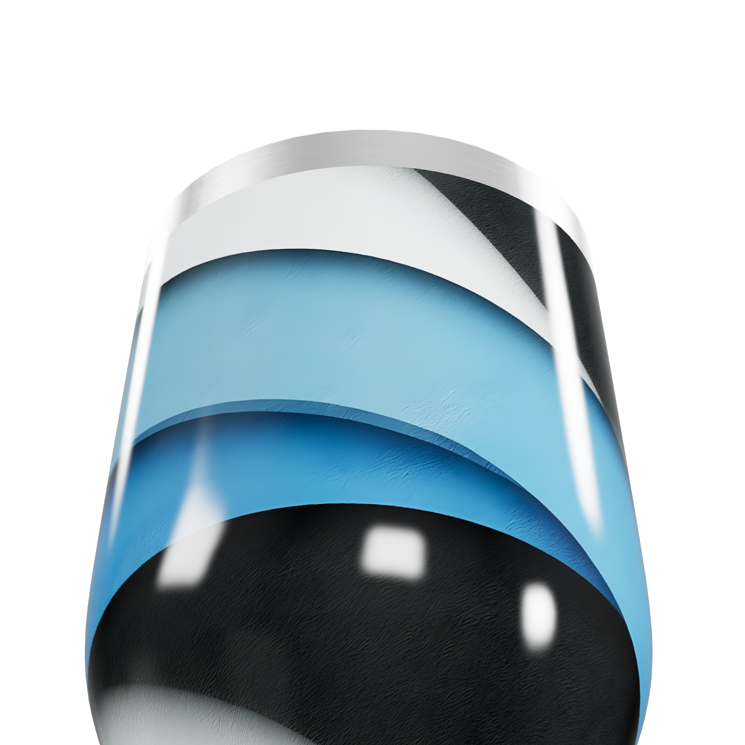 Copo Térmico Slim - Aço Inox Azul e Preto