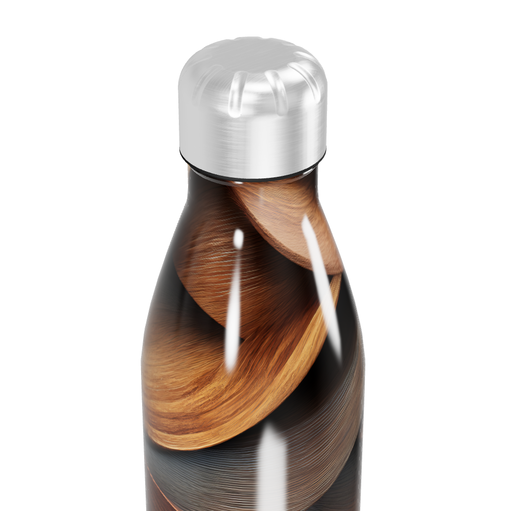 Garrafa Inox - Estampa Madeira
