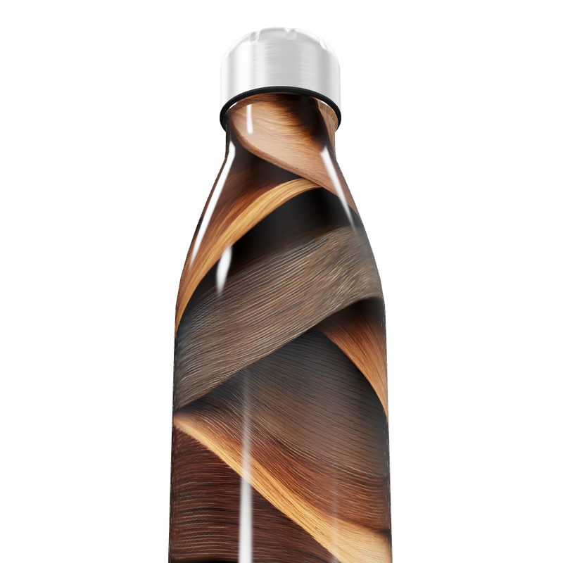 Garrafa Inox - Estampa Madeira