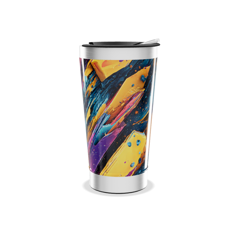 Copo Térmico - Design Abstrato Colorido