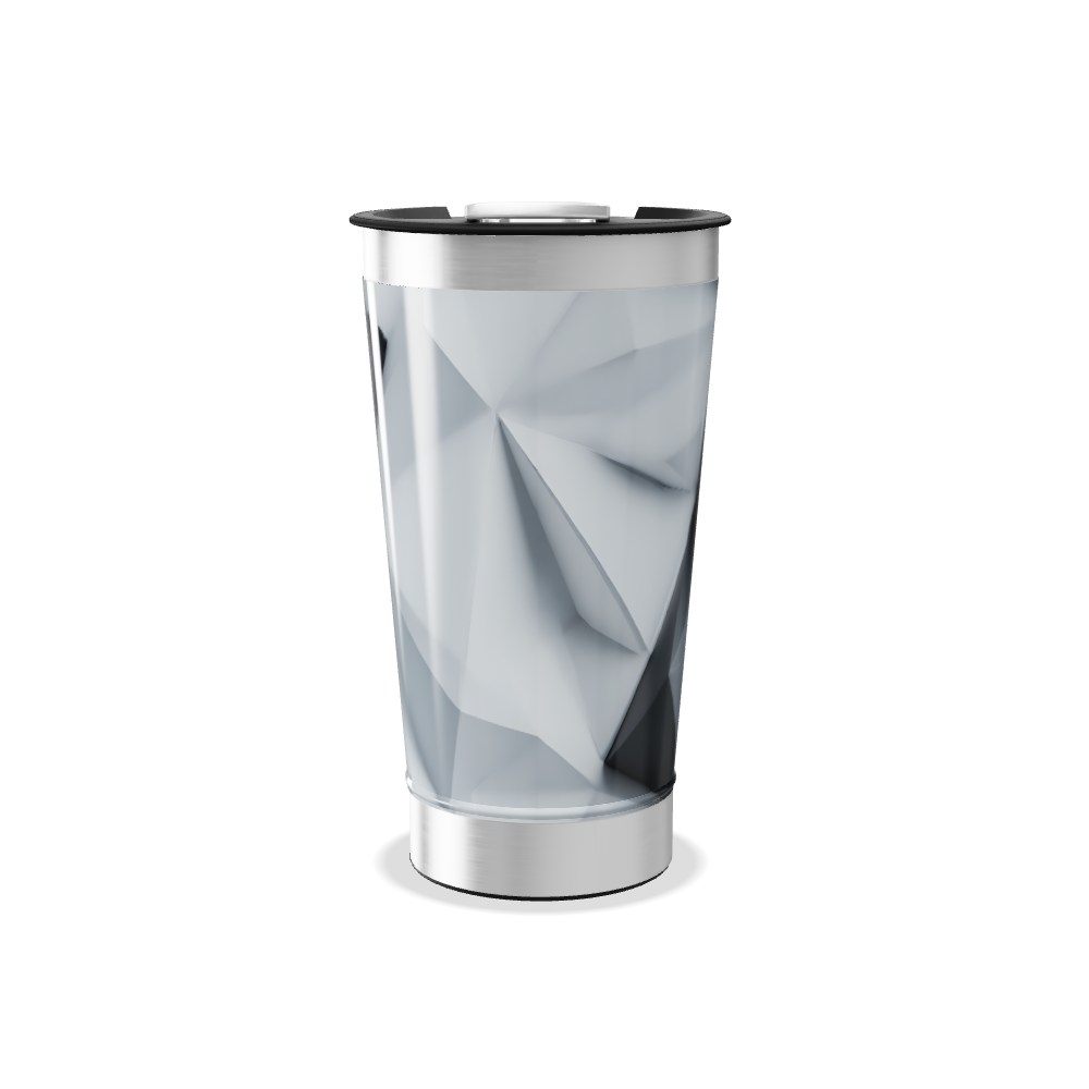 Copo Térmico - Preto Geométrico Aço