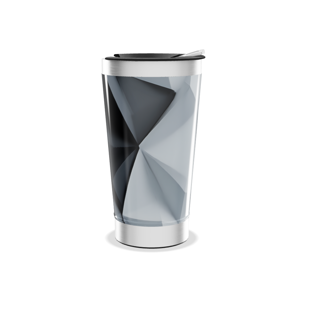 Copo Térmico - Preto Geométrico Aço