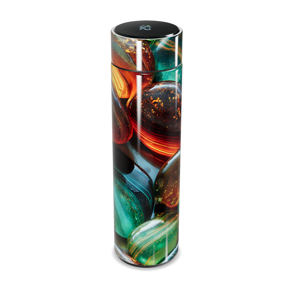 Garrafa Térmica Touch - Estampa Colorida Vidro