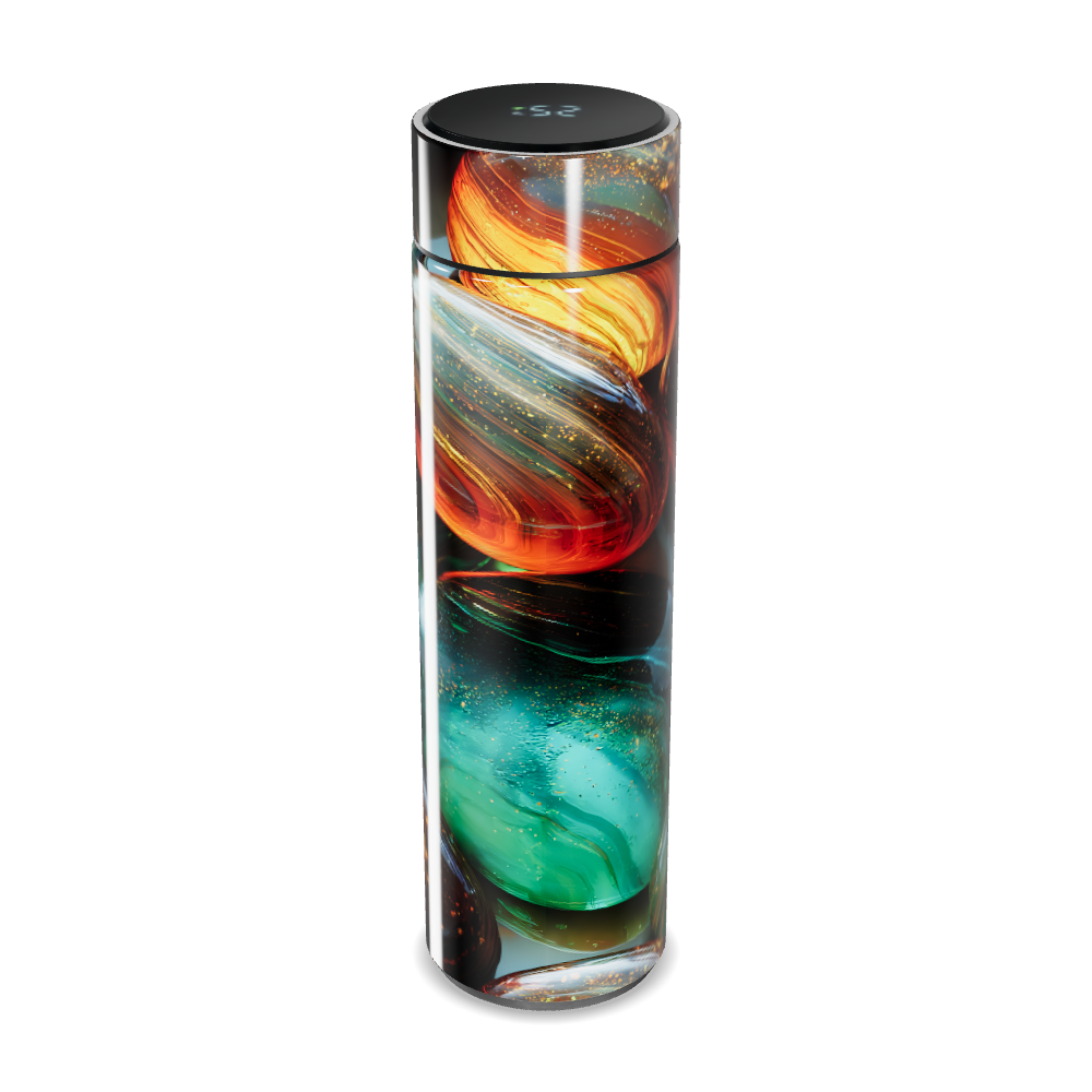 Garrafa Térmica Touch - Estampa Colorida Vidro