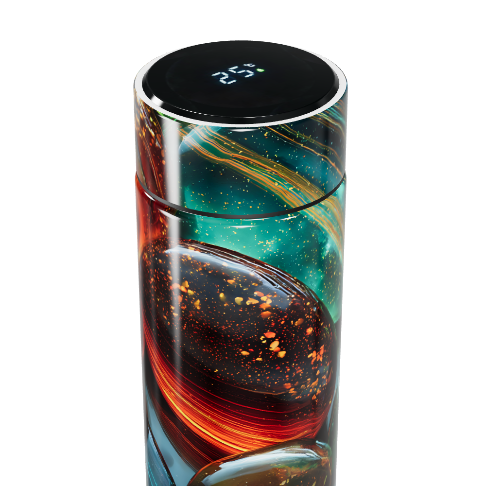 Garrafa Térmica Touch - Estampa Colorida Vidro