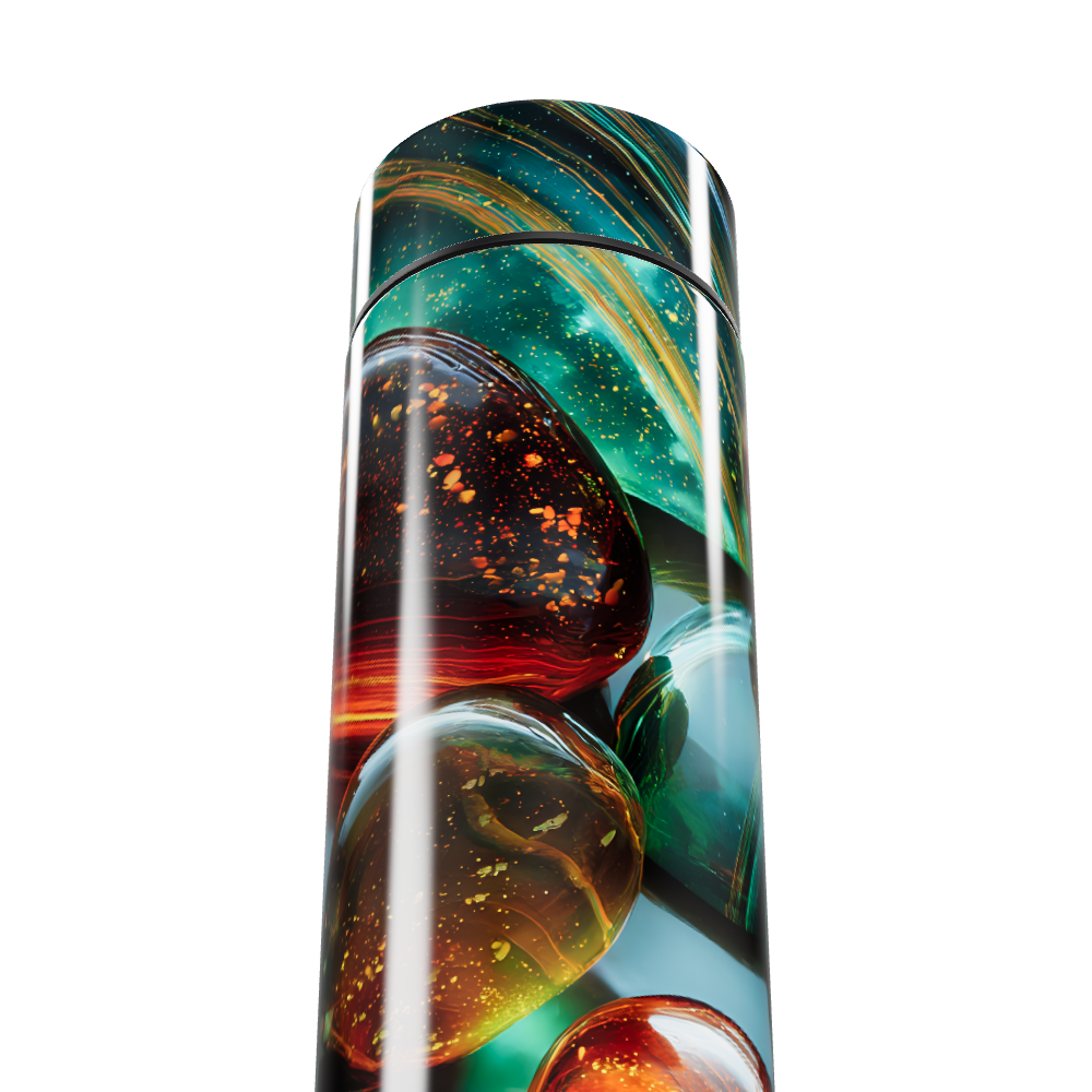 Garrafa Térmica Touch - Estampa Colorida Vidro