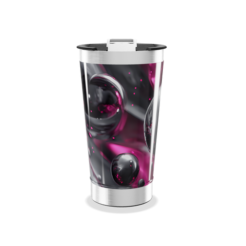 Copo Térmico - Estampa Bolhas Roxas