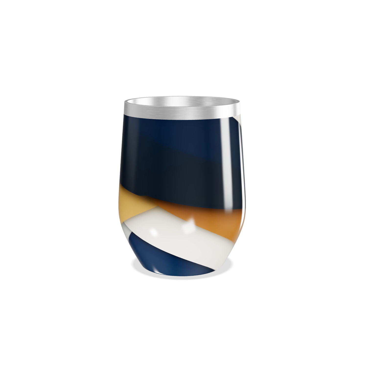 Copo Térmico Slim - Design Geométrico Colorido