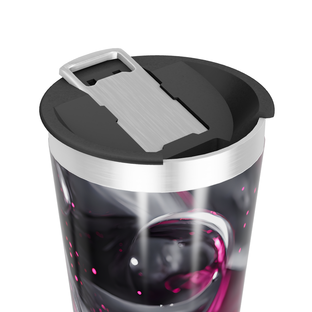 Copo Térmico - Estampa Bolhas Roxas